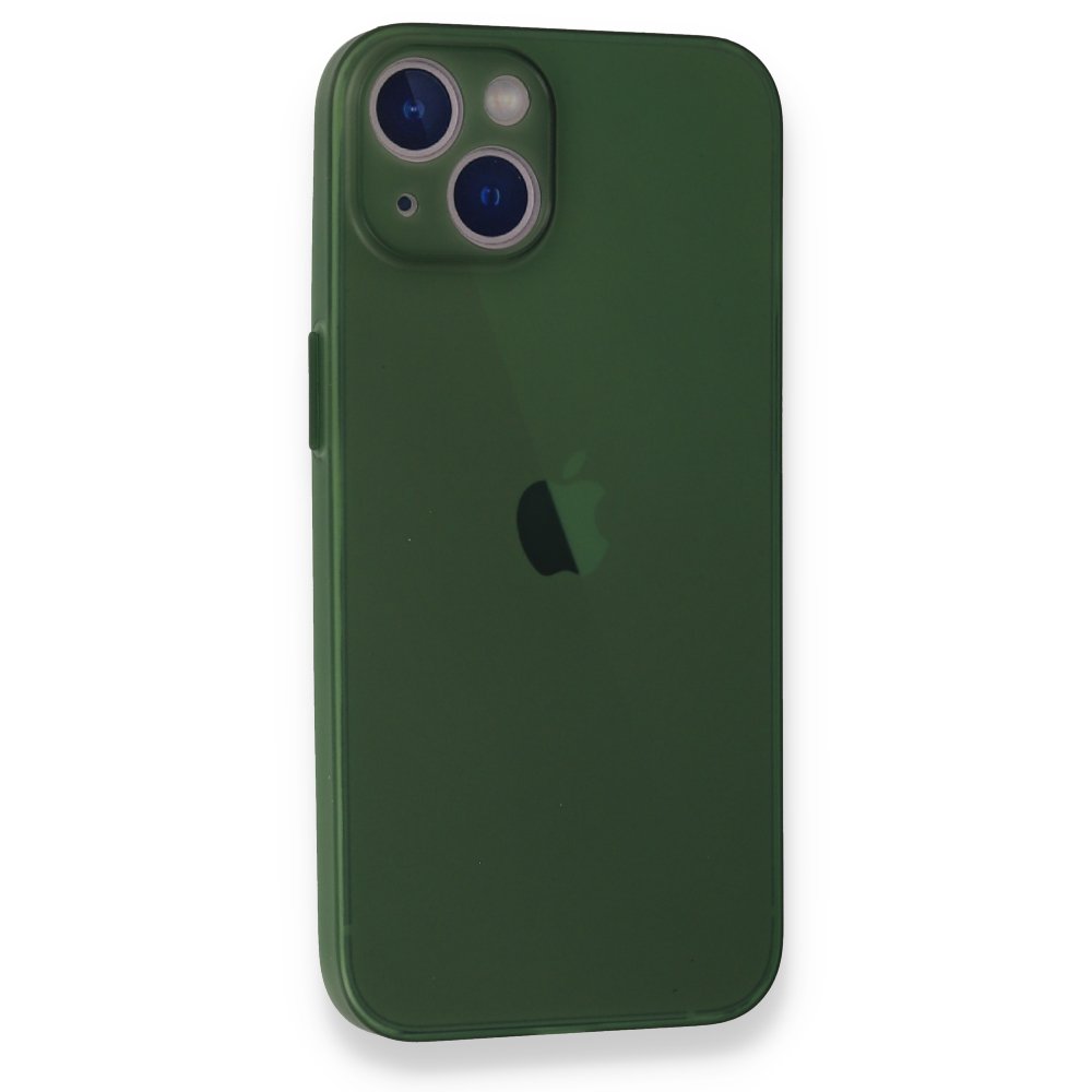 Newface iPhone 13 Mini Kılıf PP Ultra İnce Kapak - Yeşil