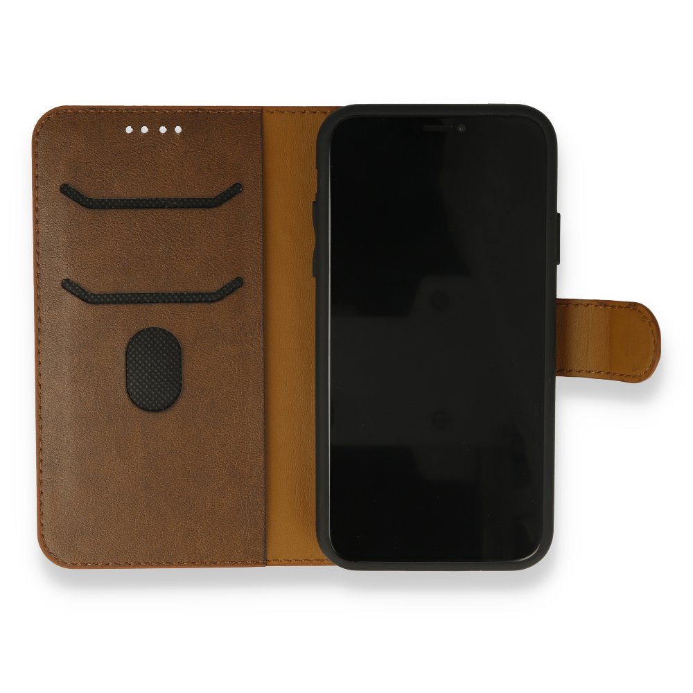 Newface iPhone 13 Mini Kılıf Trend S Plus Kapaklı Kılıf - Taba