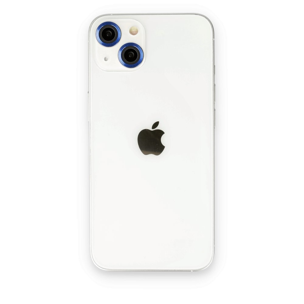 Newface iPhone 13 Mini Metal Kamera Lens - Lacivert