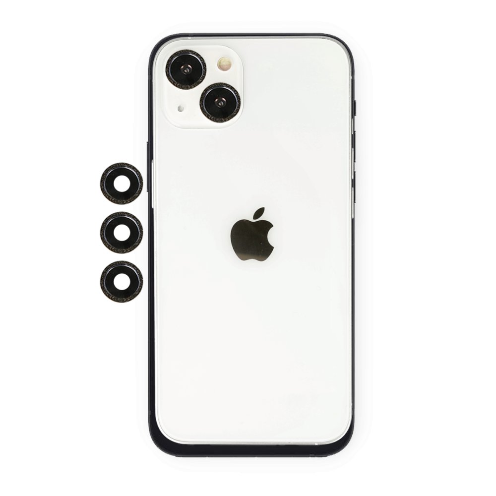 Newface iPhone 13 Mini Shine Kamera Lens - Siyah