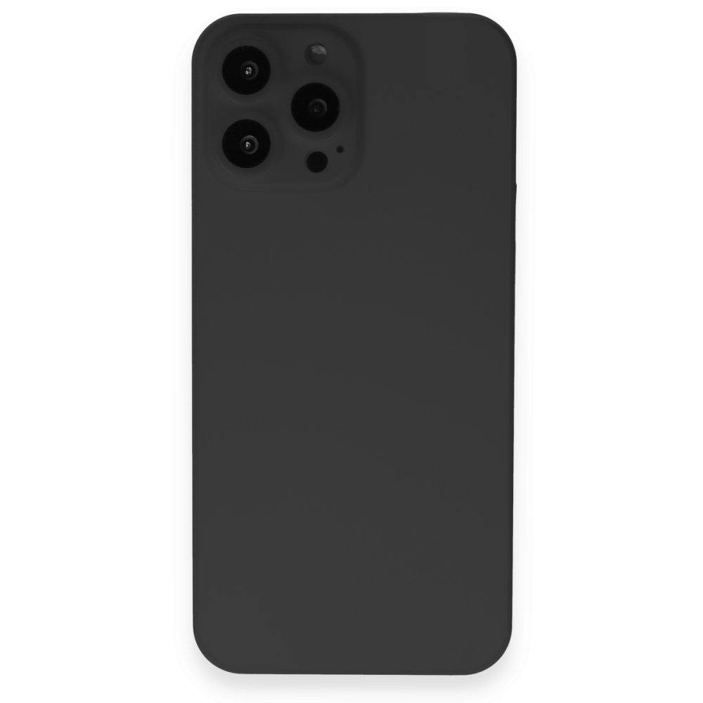 Newface iPhone 13 Pro Kılıf 360 Full Body Silikon Kapak - Siyah