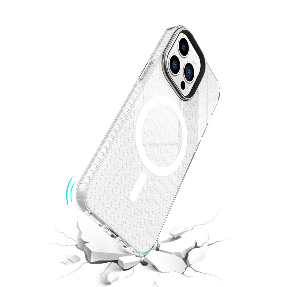 Newface iPhone 13 Pro Kılıf Beta Magneticsafe Silikon - Şeffaf