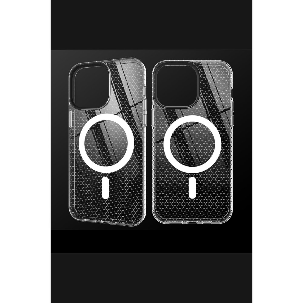 Newface iPhone 13 Pro Kılıf Beta Magneticsafe Silikon - Şeffaf
