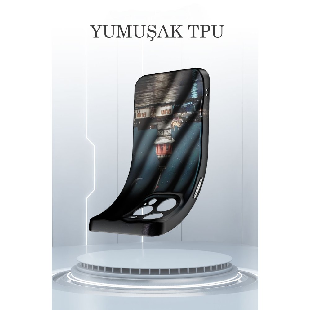 Newface iPhone 13 Pro Kılıf Crew Desenli Kapak - Kız Kulesi