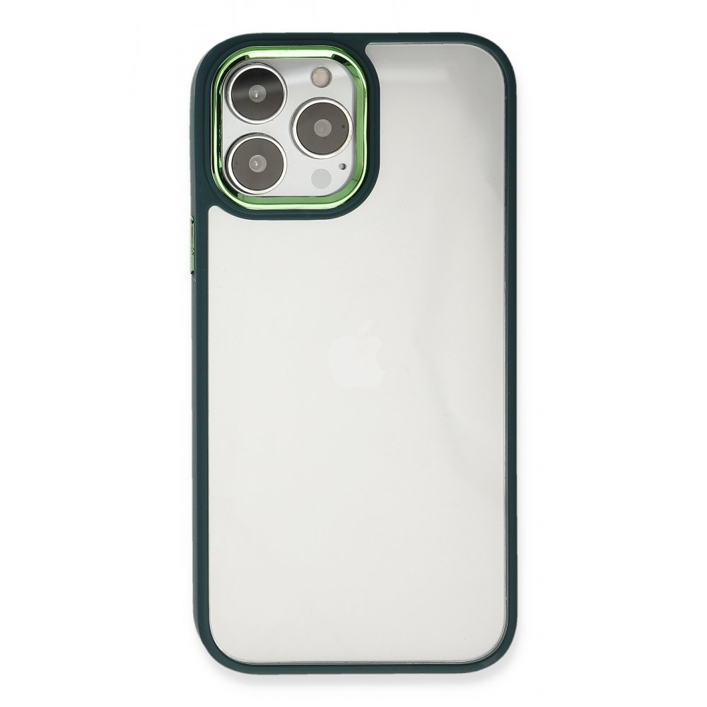 Newface iPhone 14 Pro Max Kılıf Dora Kapak - Haki Yeşil