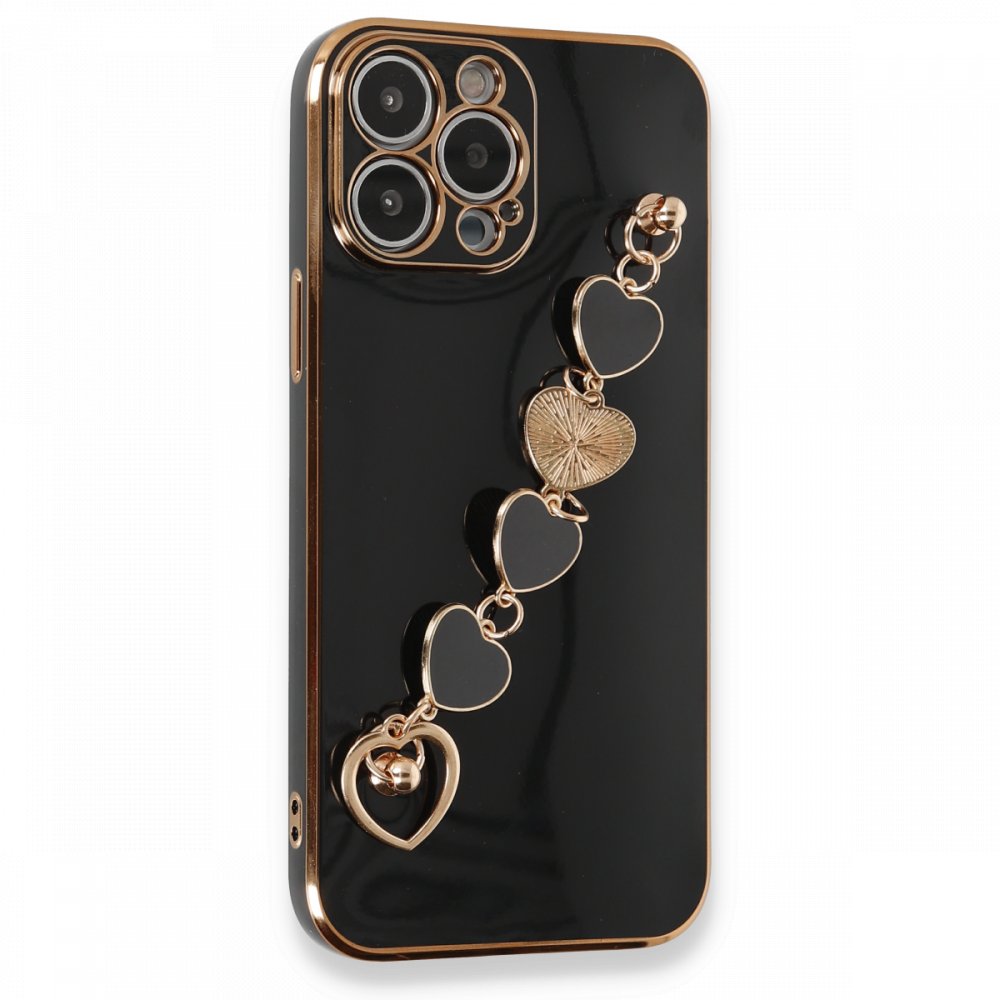 Newface iPhone 13 Pro Kılıf Esila Silikon - Siyah