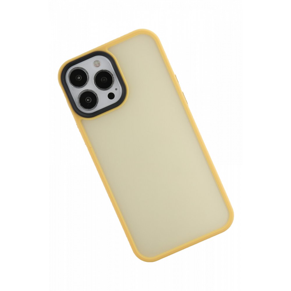 Newface iPhone 13 Pro Kılıf Gentle Silikon - Gold