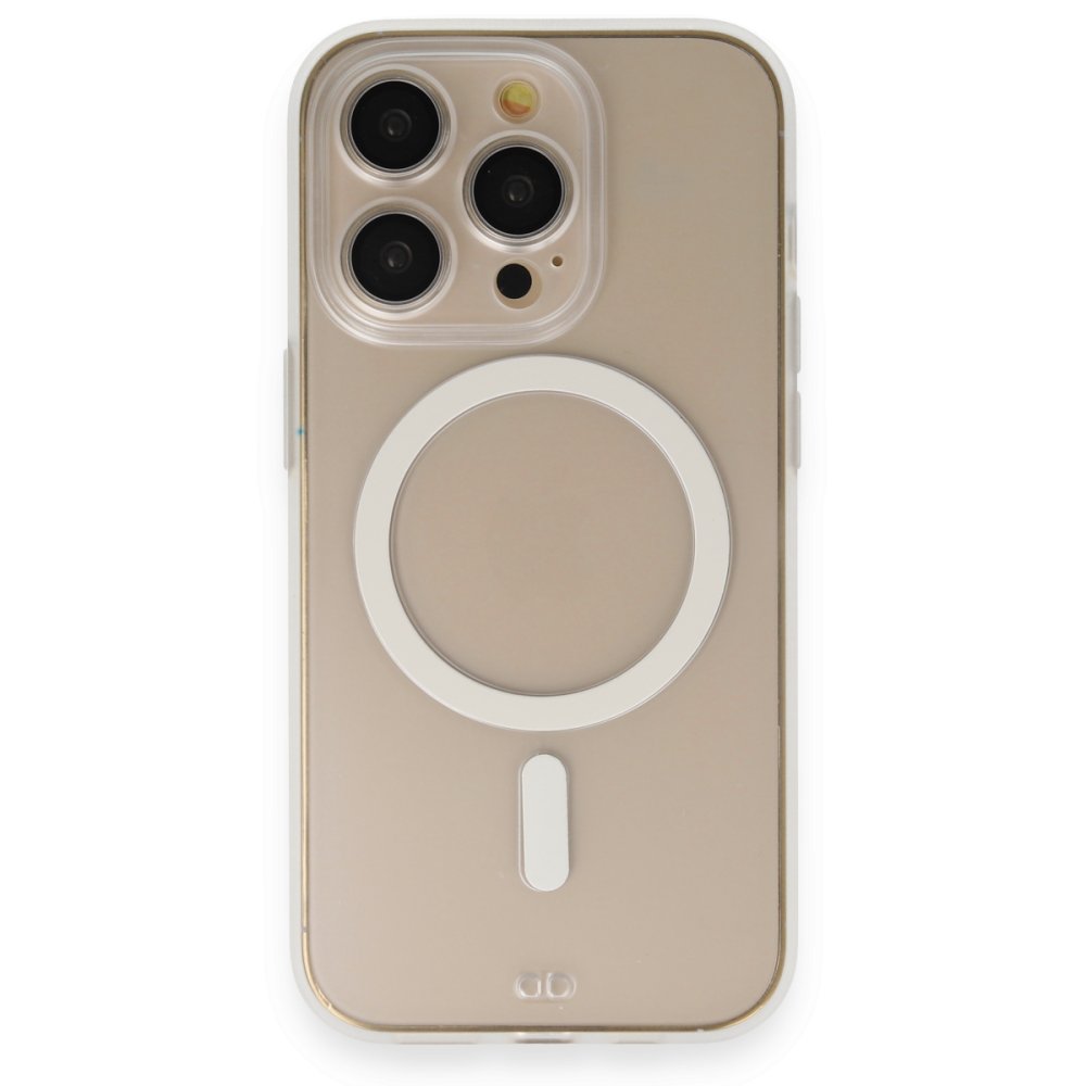 Newface iPhone 13 Pro Kılıf Grand Magneticsafe Kapak - Şeffaf