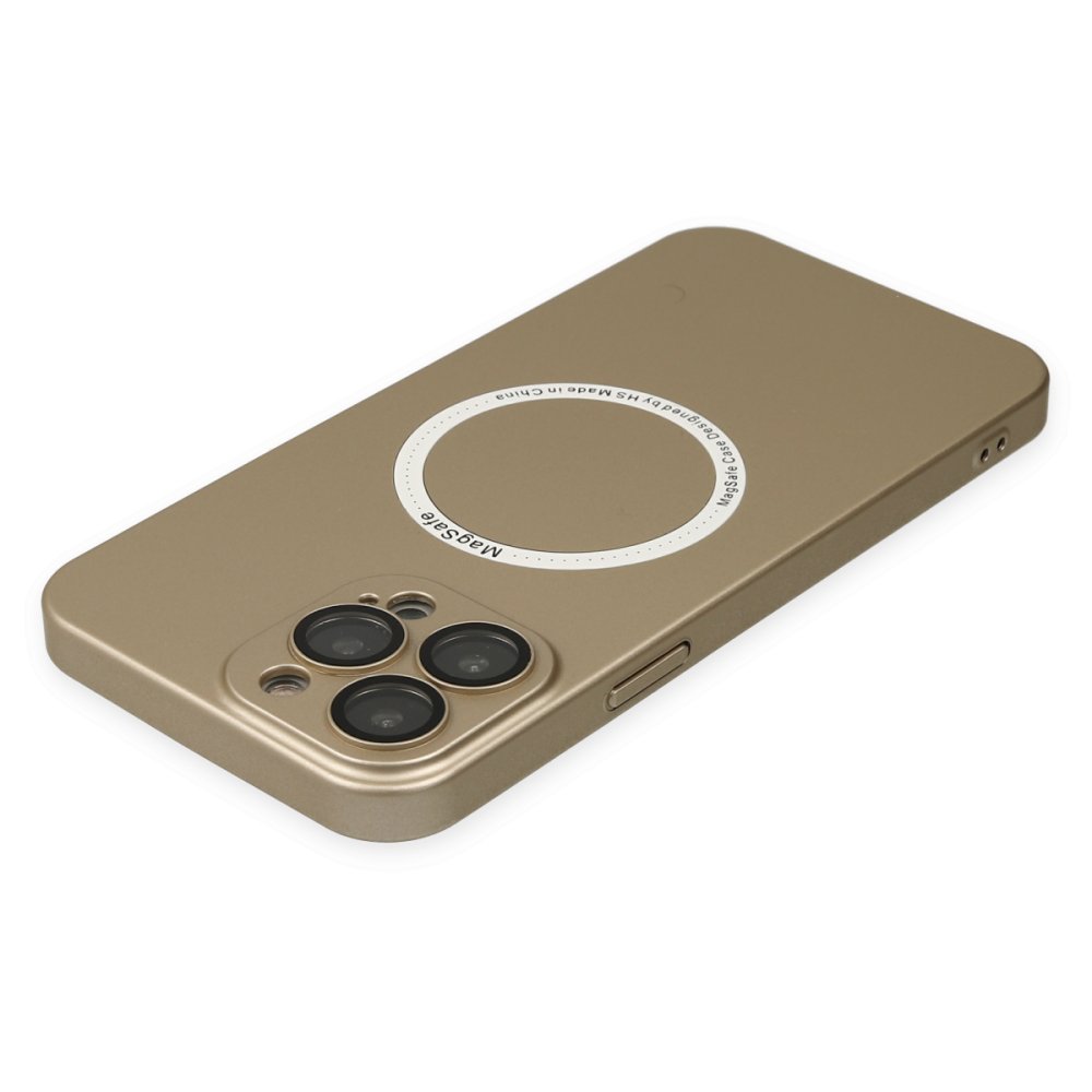 Newface iPhone 13 Pro Kılıf Jack Magneticsafe Lens Silikon - Gold