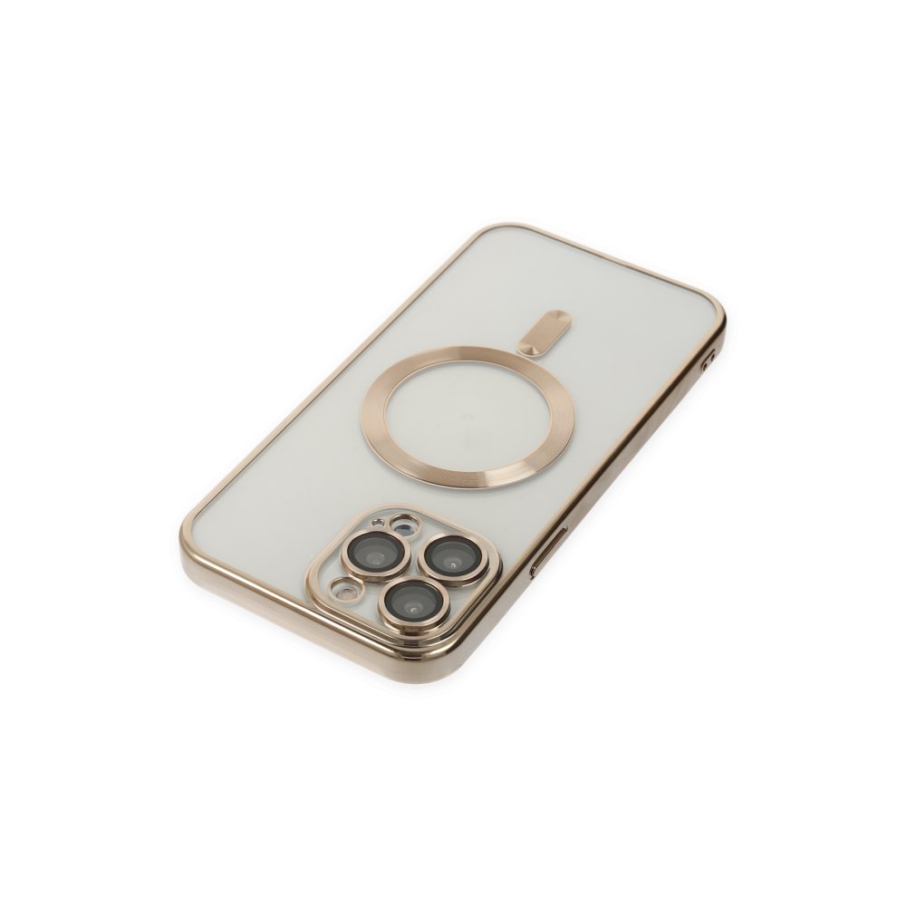 Newface iPhone 13 Pro Kılıf Kross Magneticsafe Kapak - Gold