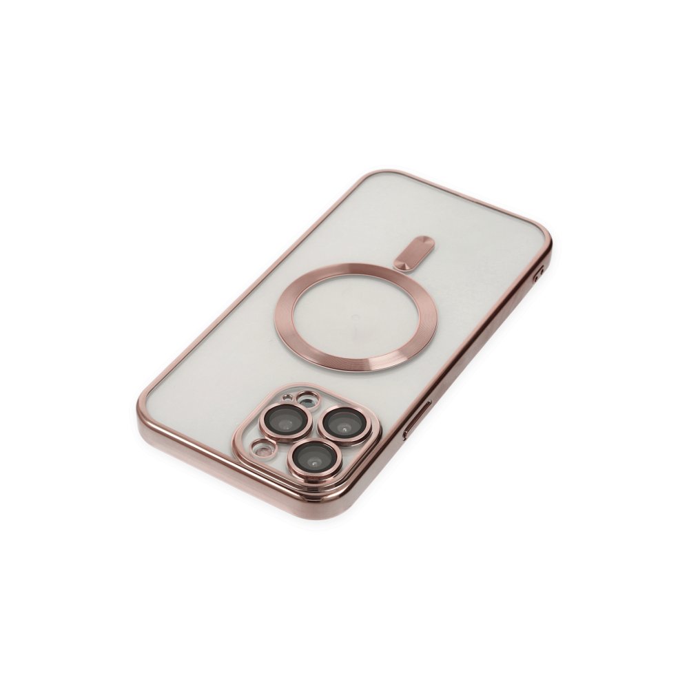 Newface iPhone 13 Pro Kılıf Kross Magneticsafe Kapak - Rose