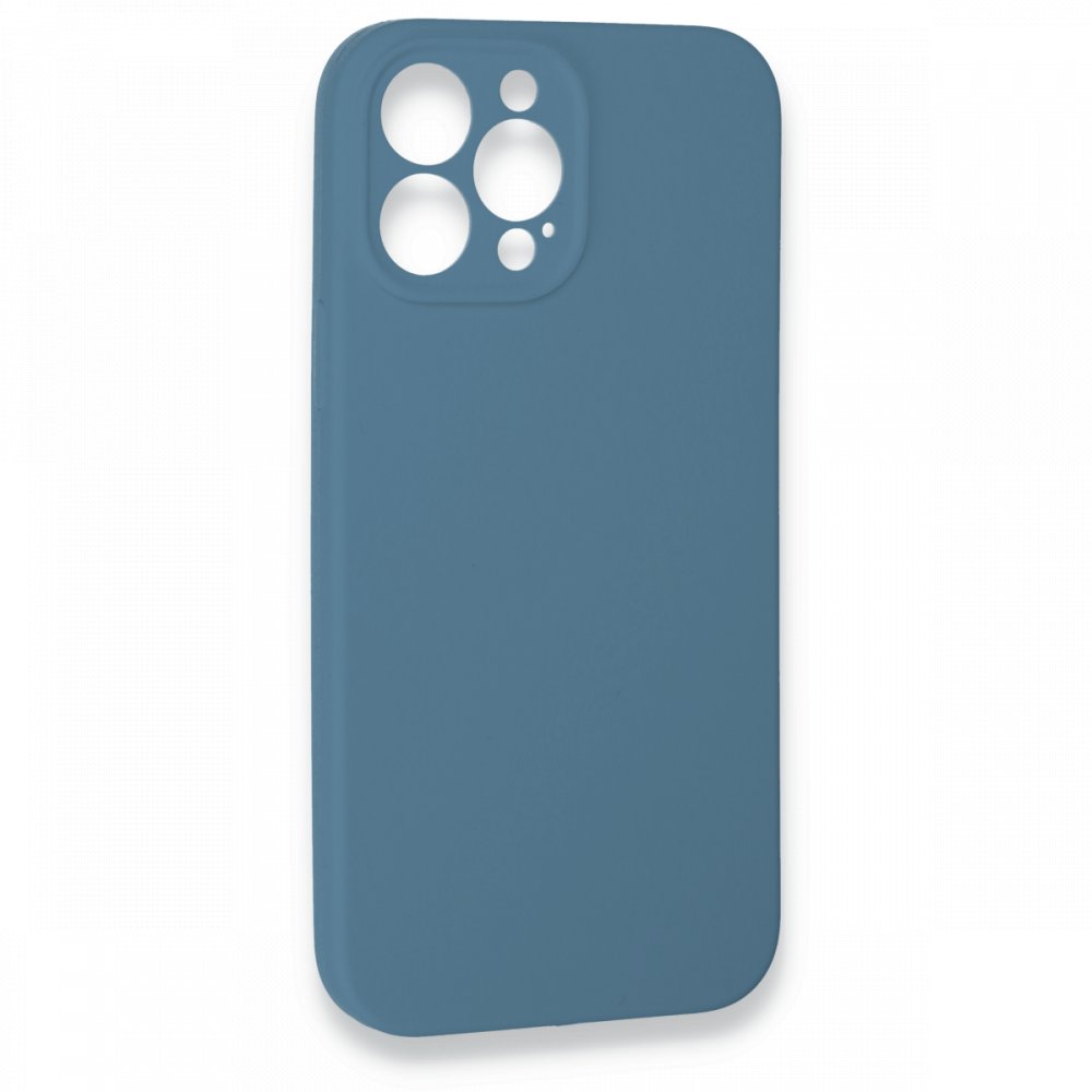 Newface iPhone 13 Pro Kılıf Lansman Legant Silikon - Açık Mavi