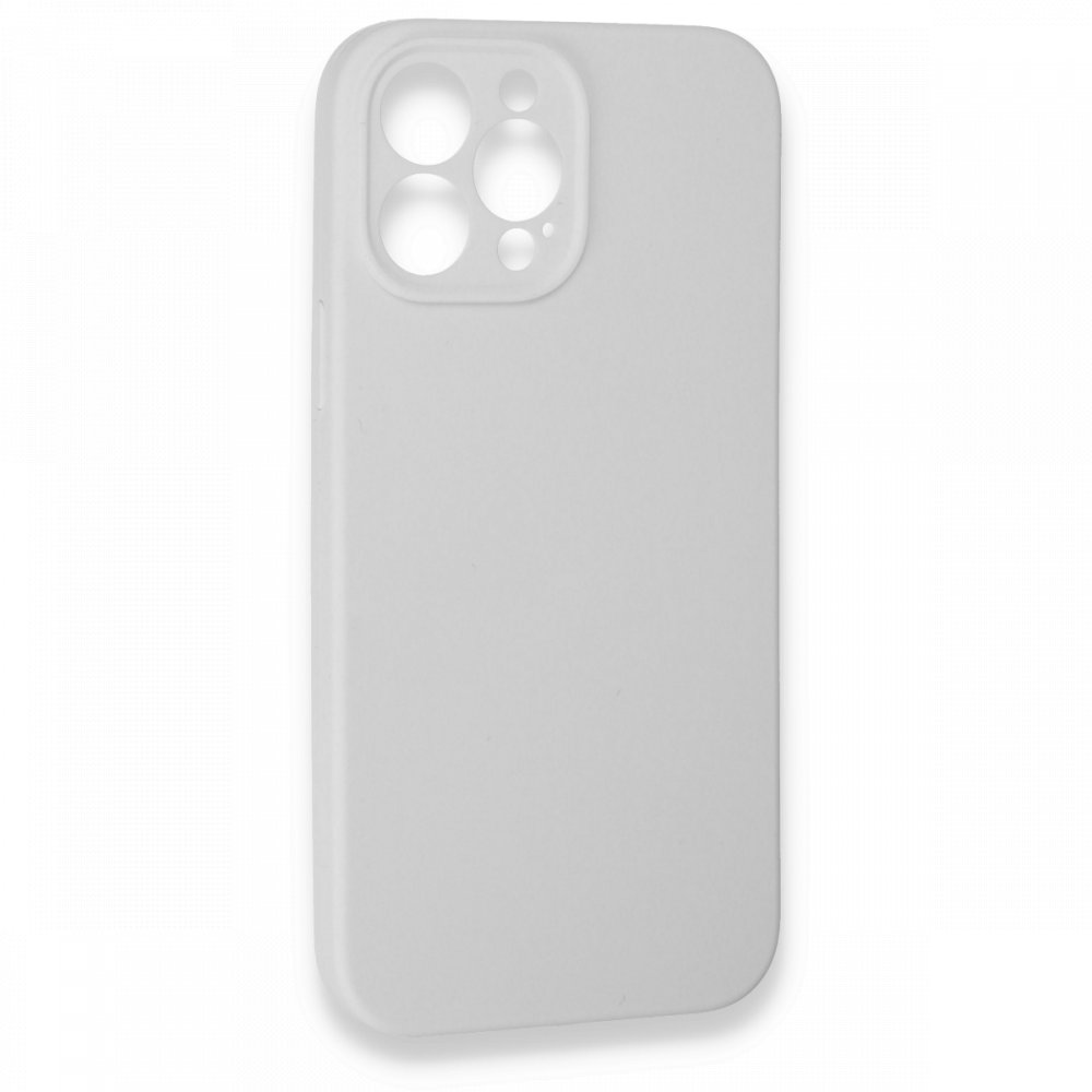Newface iPhone 13 Pro Max Kılıf Lansman Legant Silikon - Beyaz