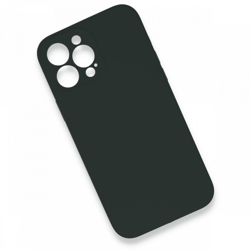 Newface iPhone 13 Pro Max Kılıf Lansman Legant Silikon - Koyu Yeşil