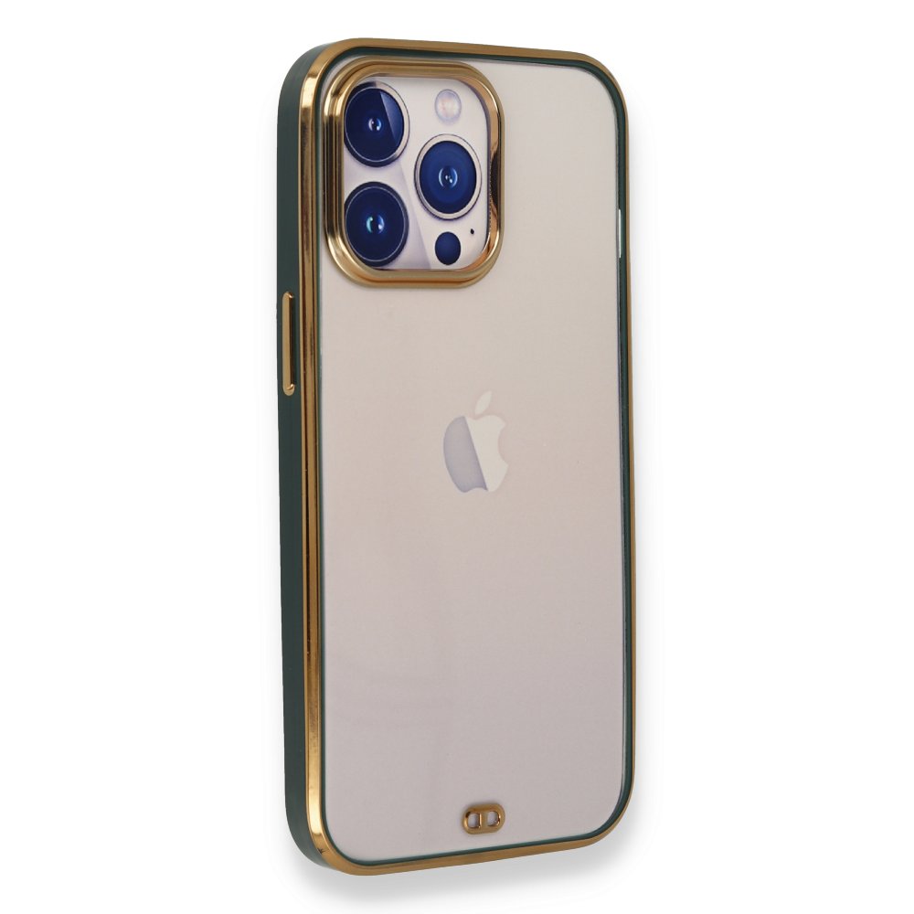 Newface iPhone 13 Pro Kılıf Liva Silikon - Yeşil