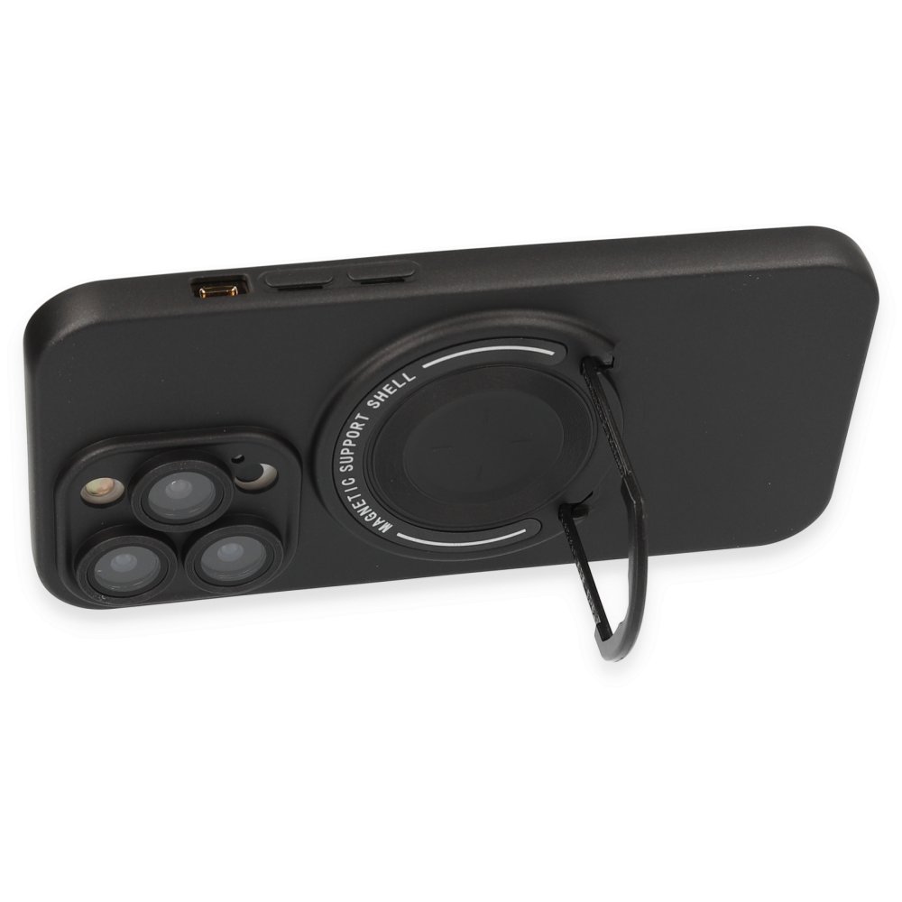 Newface iPhone 13 Pro Kılıf Lukka Magneticsafe Kapak - Siyah