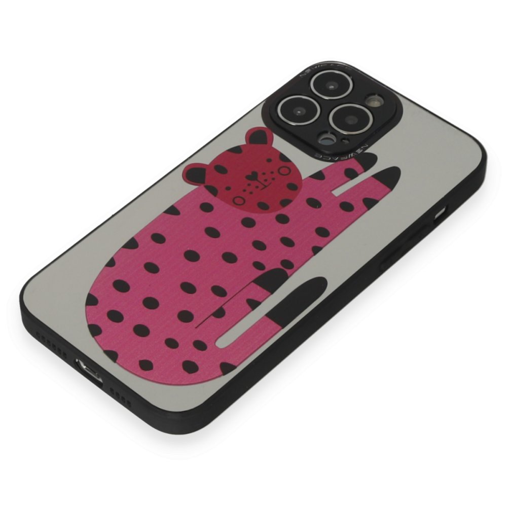 Newface iPhone 13 Pro Kılıf Mirror Desenli Kapak - Mirror - 12