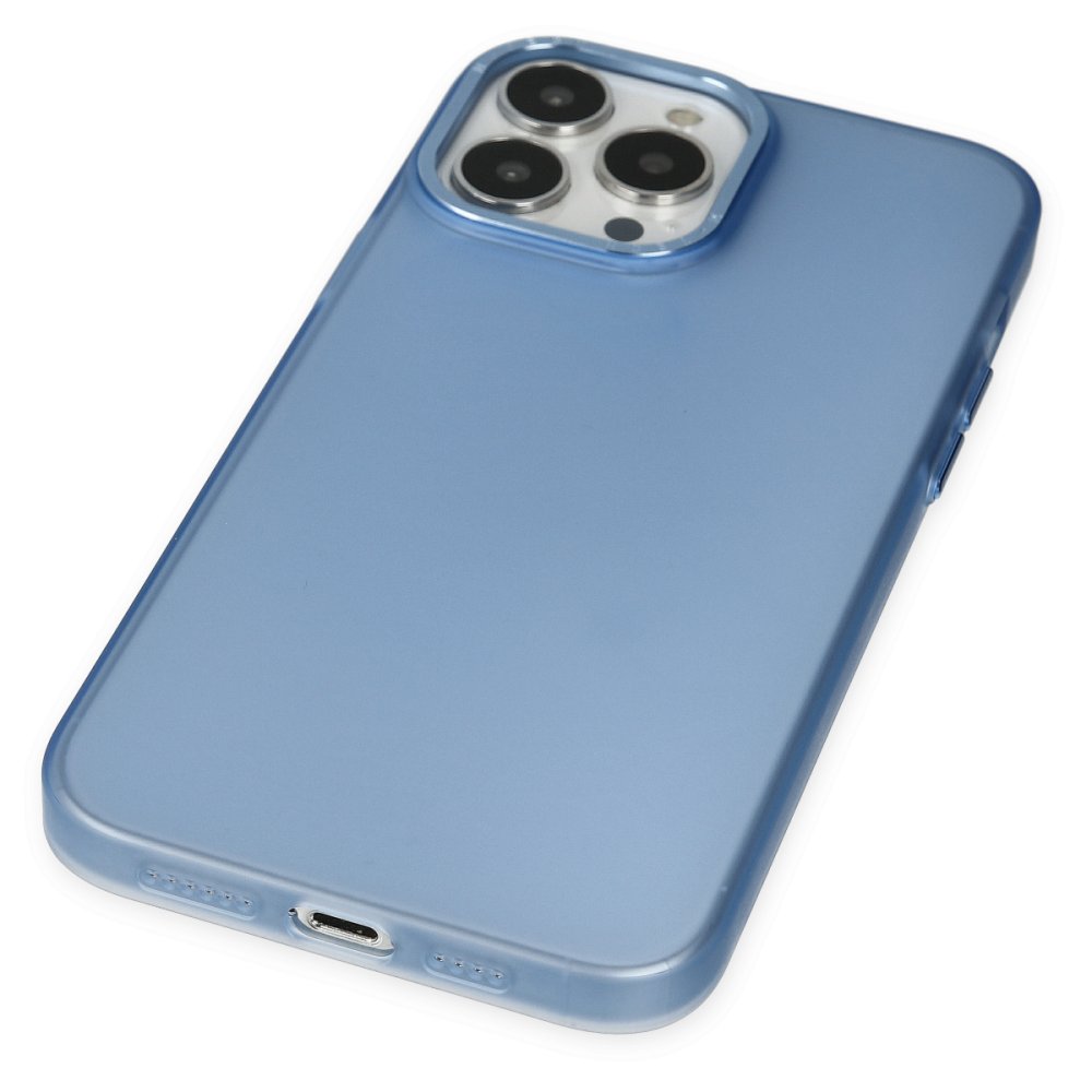 Newface iPhone 13 Pro Kılıf Modos Metal Kapak - Mavi