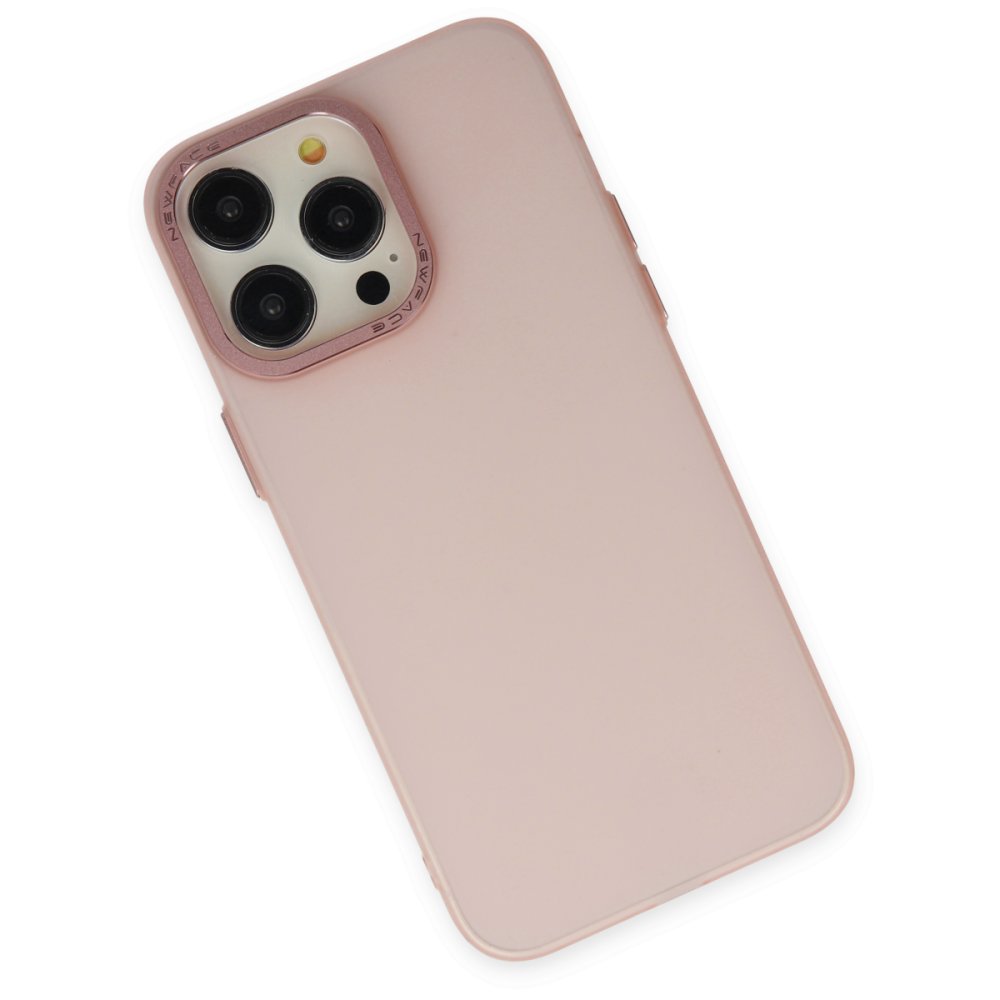 Newface iPhone 13 Pro Kılıf Modos Metal Kapak - Pembe