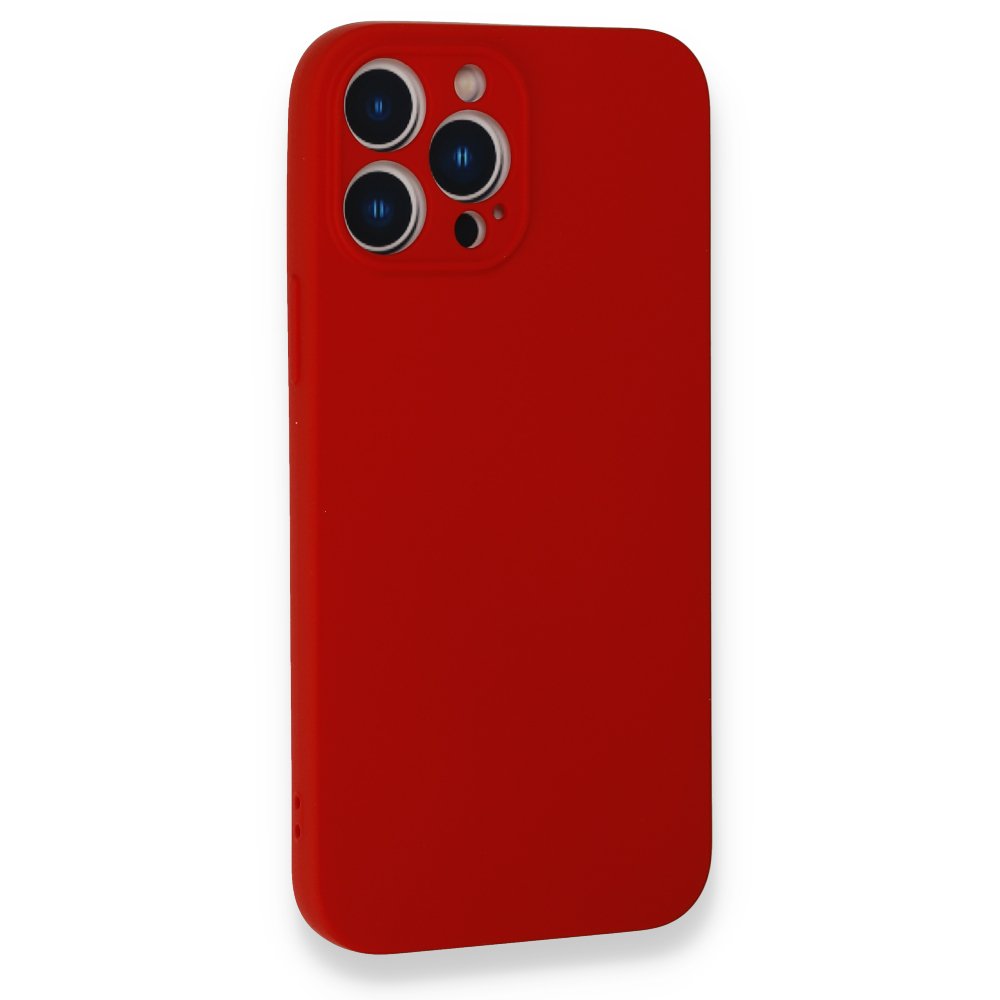 Newface iPhone 13 Pro Kılıf Nano içi Kadife  Silikon - Kırmızı