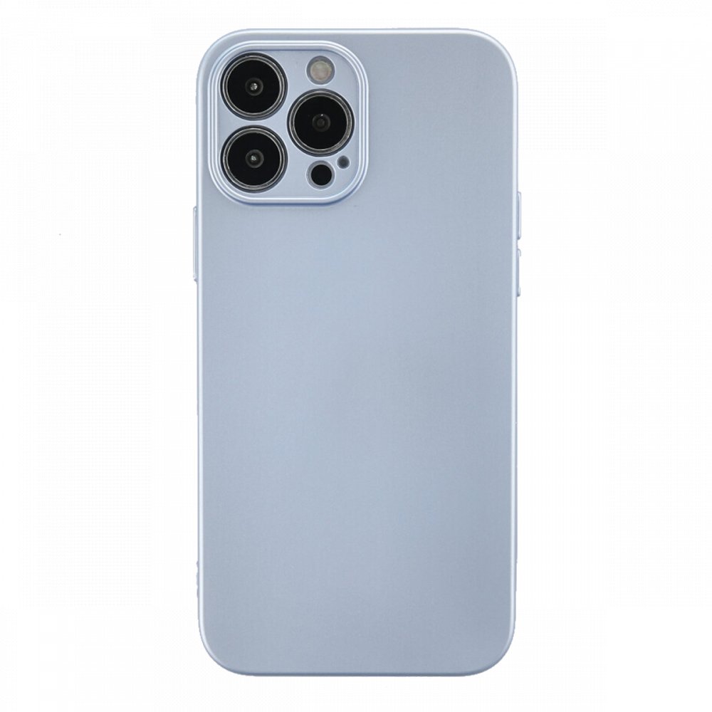 Newface iPhone 13 Pro Kılıf Nano içi Kadife  Silikon - Sky Blue
