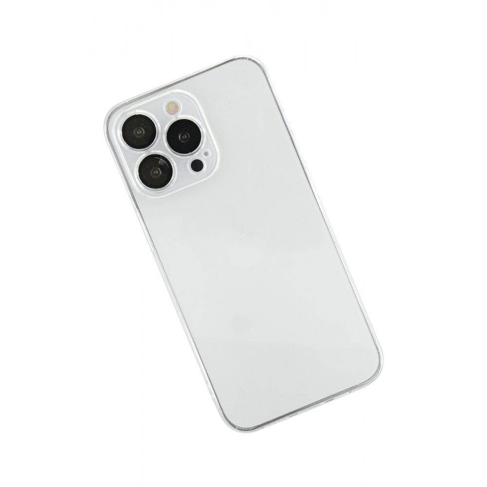 Newface iPhone 13 Pro Kılıf Razer Lensli Silikon - Şeffaf