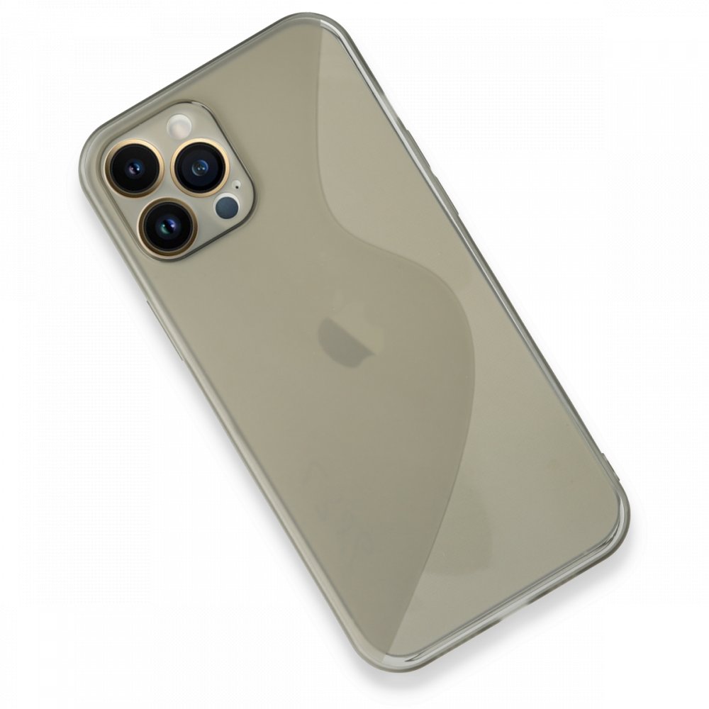 Newface iPhone 13 Pro Kılıf S Silikon - Gri