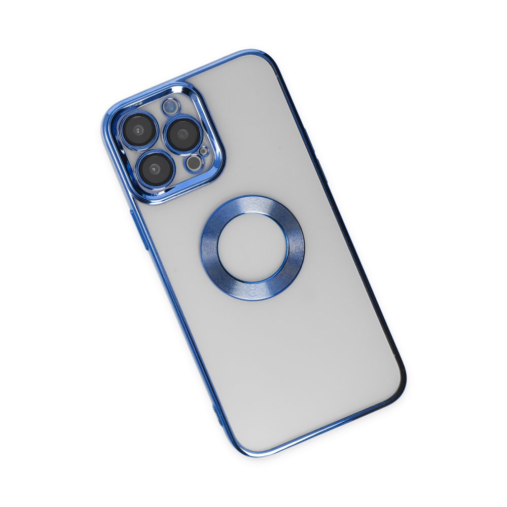 Newface iPhone 13 Pro Kılıf Slot Silikon - Mavi