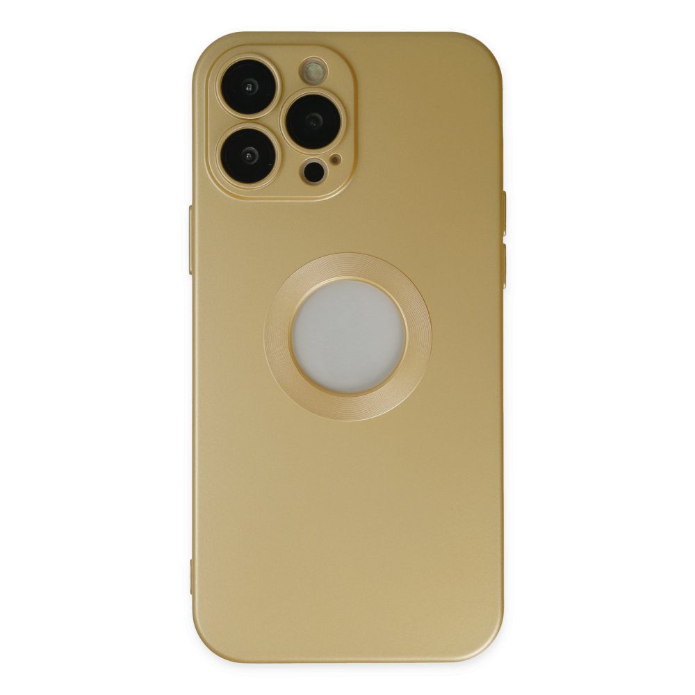 Newface iPhone 13 Pro Kılıf Vamos Lens Silikon - Gold