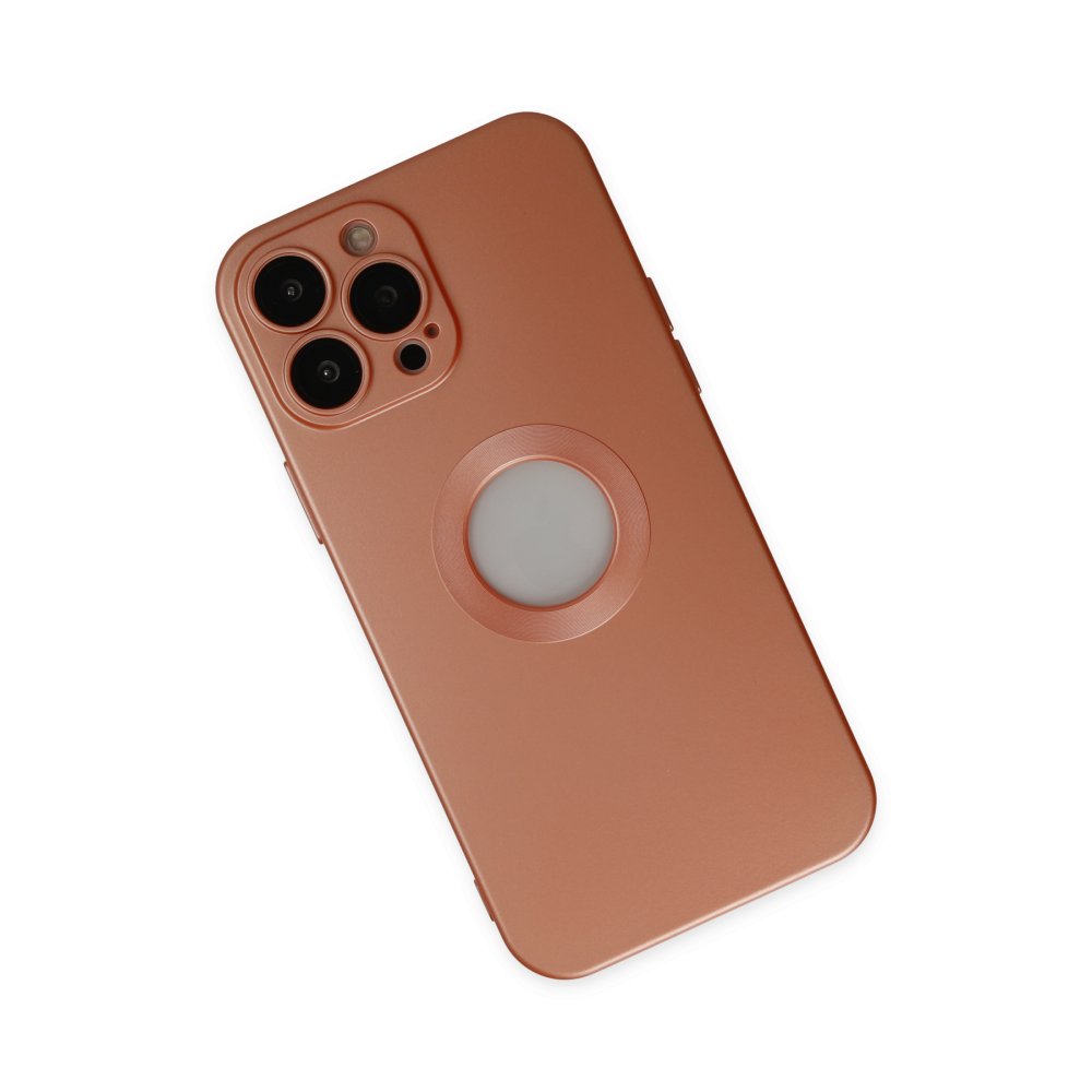 Newface iPhone 13 Pro Kılıf Vamos Lens Silikon - Turuncu