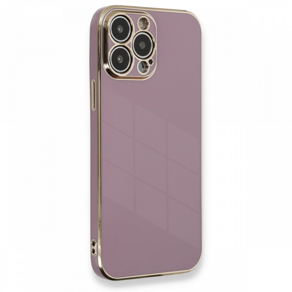 Newface iPhone 13 Pro Kılıf Volet Silikon - Mor