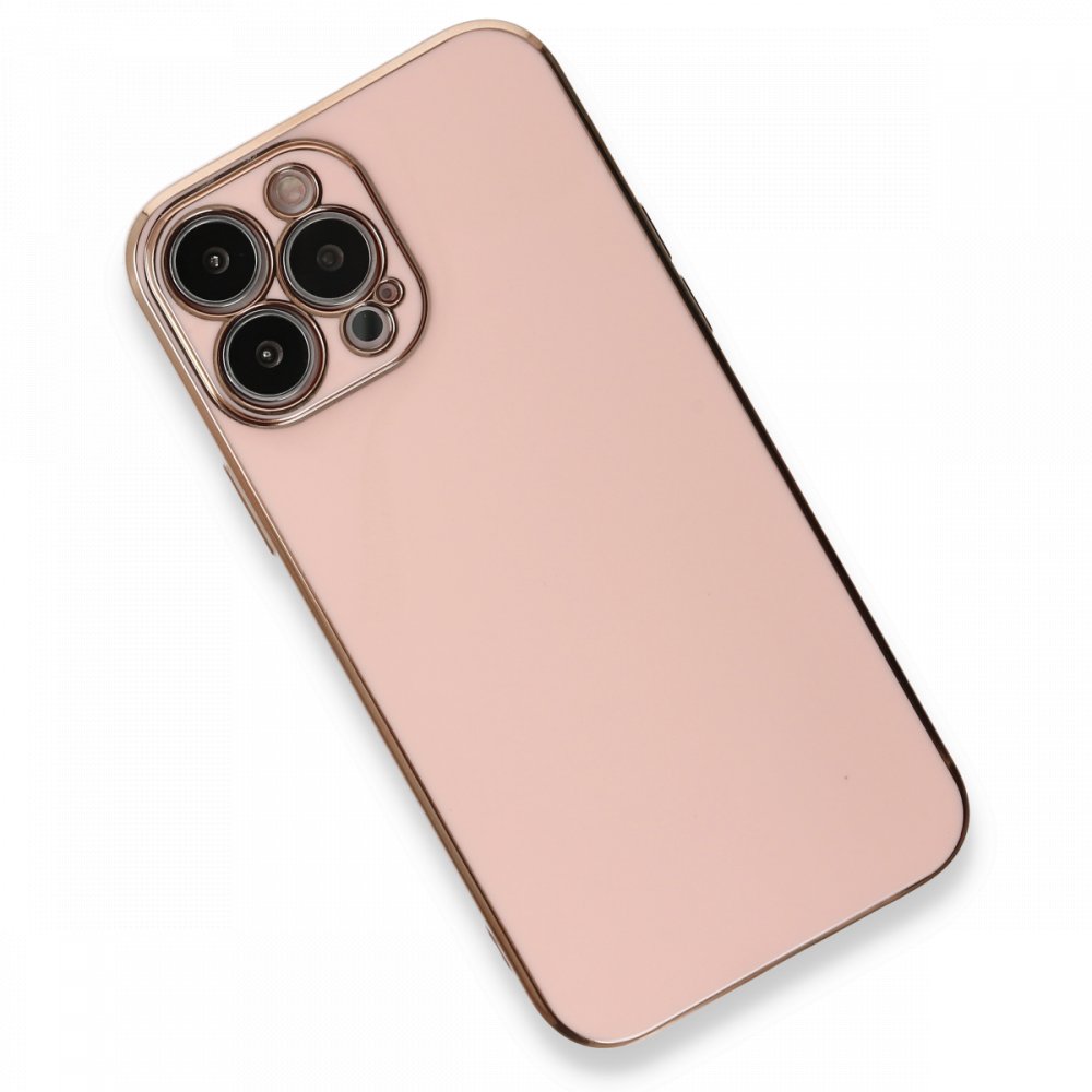 Newface iPhone 13 Pro Kılıf Volet Silikon - Pembe