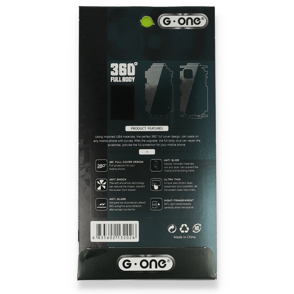 Newface iPhone 13 Pro Max 360 Mat Full Body Arka Koruyucu