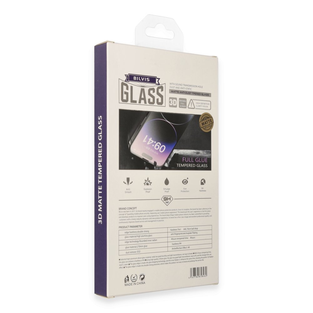 Newface iPhone 13 Pro Max Bilvis 3D Mat Cam Ekran Koruyucu