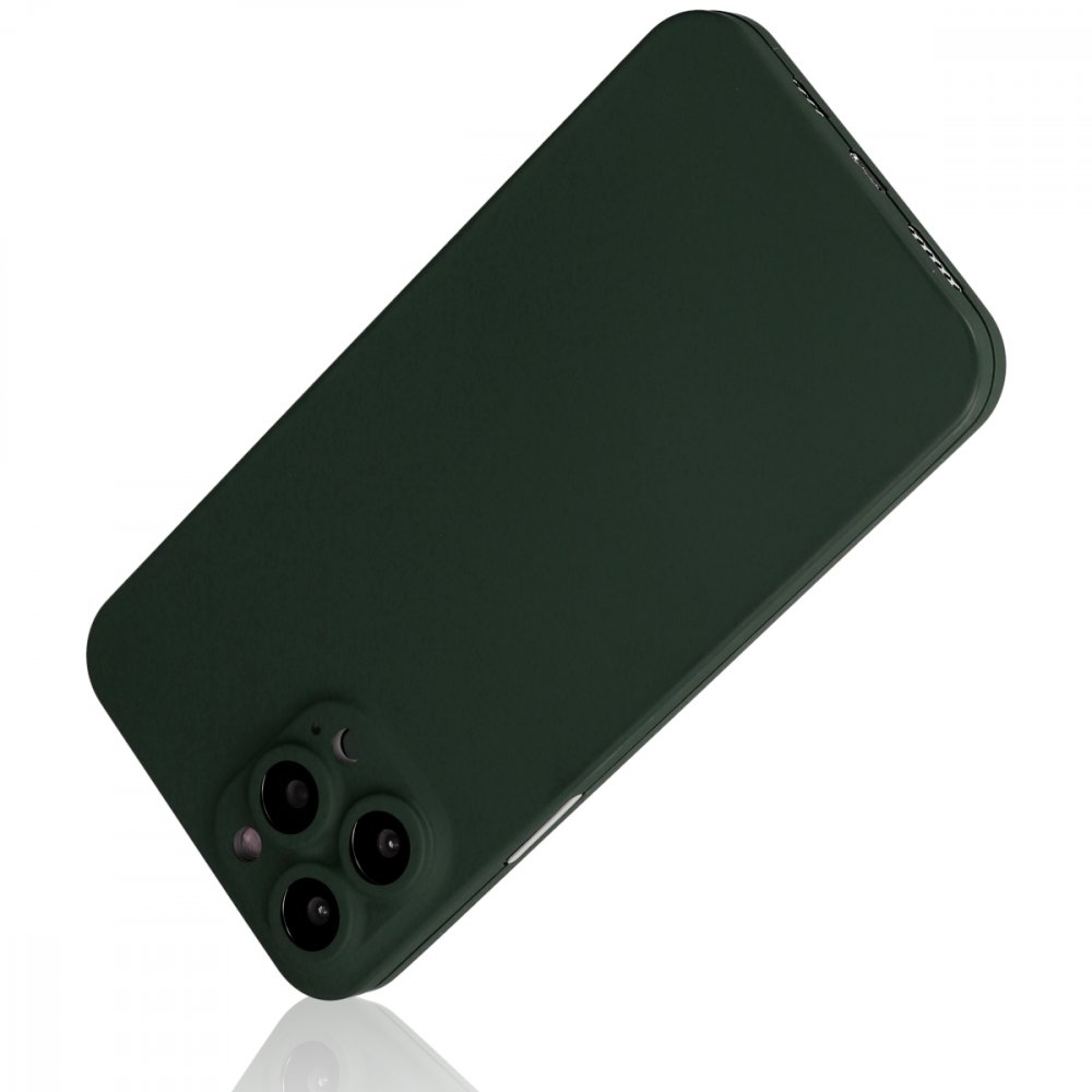 Newface iPhone 13 Pro Max Kılıf 360 Hayalet Full Body Silikon Kapak - Yeşil