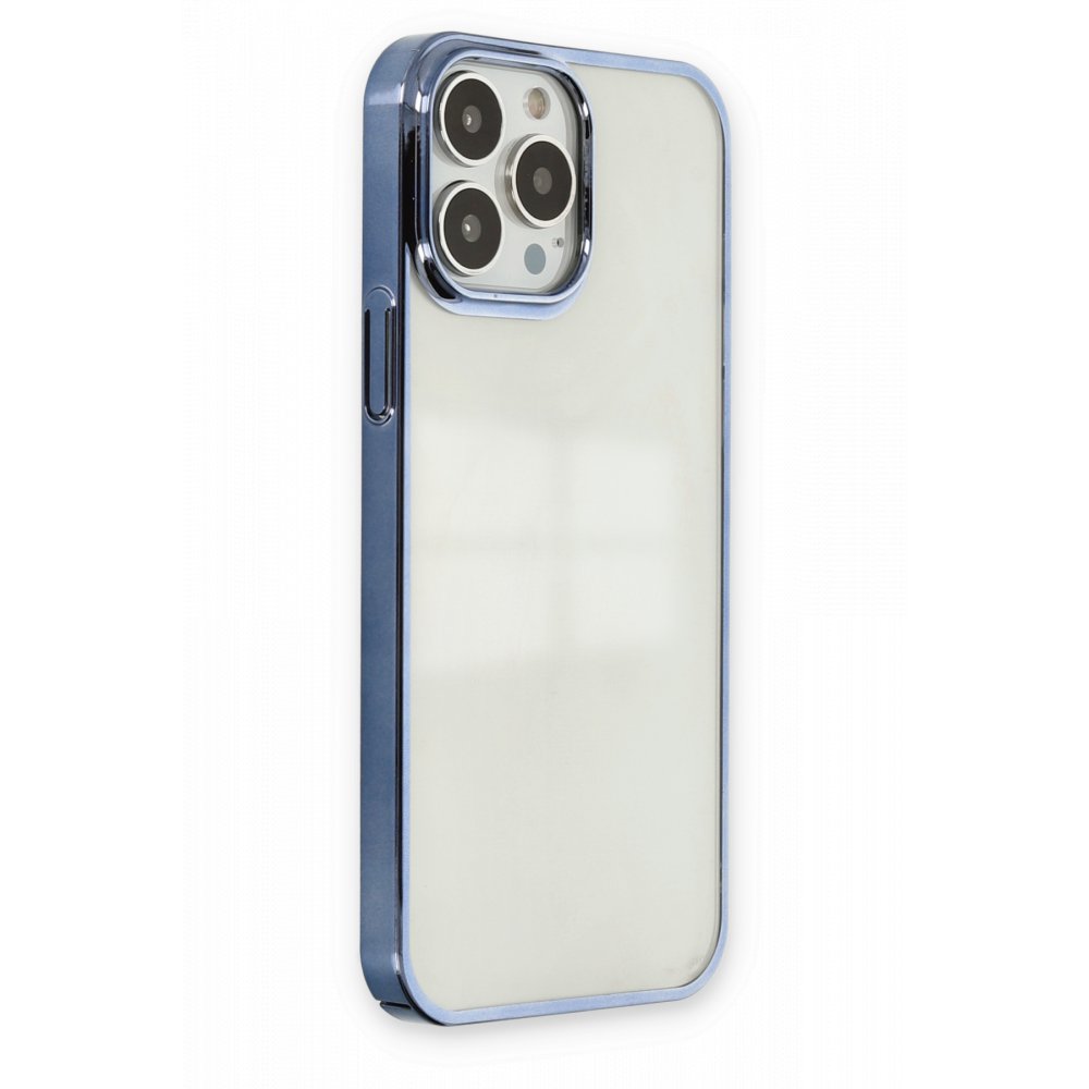 Newface iPhone 13 Pro Max Kılıf Element Silikon - Mavi