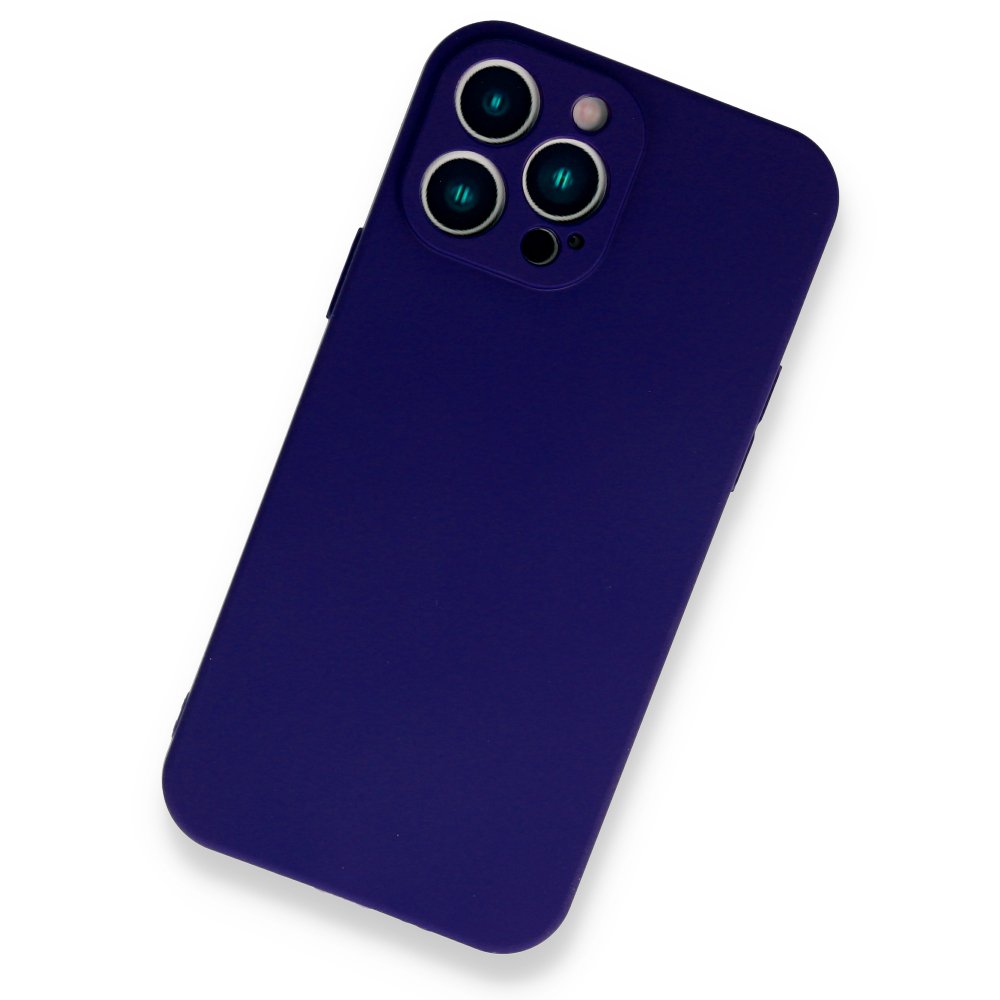 Newface iPhone 13 Pro Max Kılıf First Silikon - Mavi