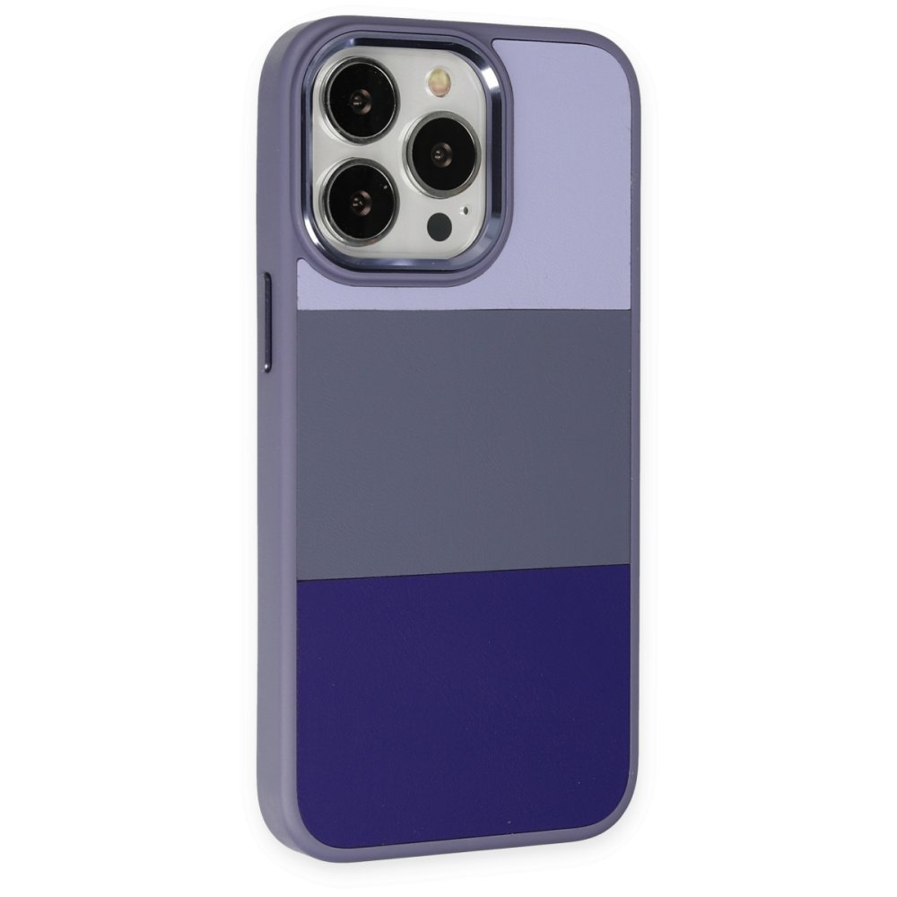 Newface iPhone 13 Pro Max Kılıf King Kapak - Lila-Mor
