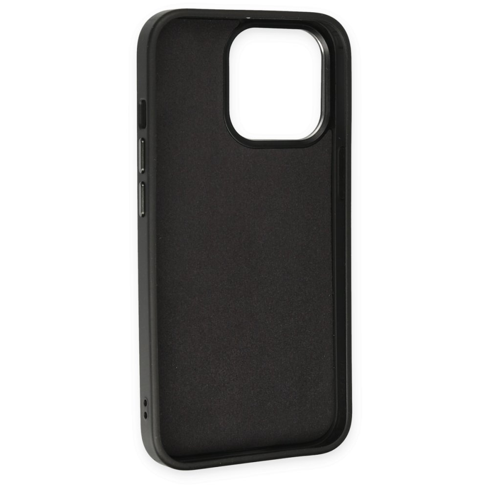Newface iPhone 13 Pro Max Kılıf King Kapak - Taba-Siyah