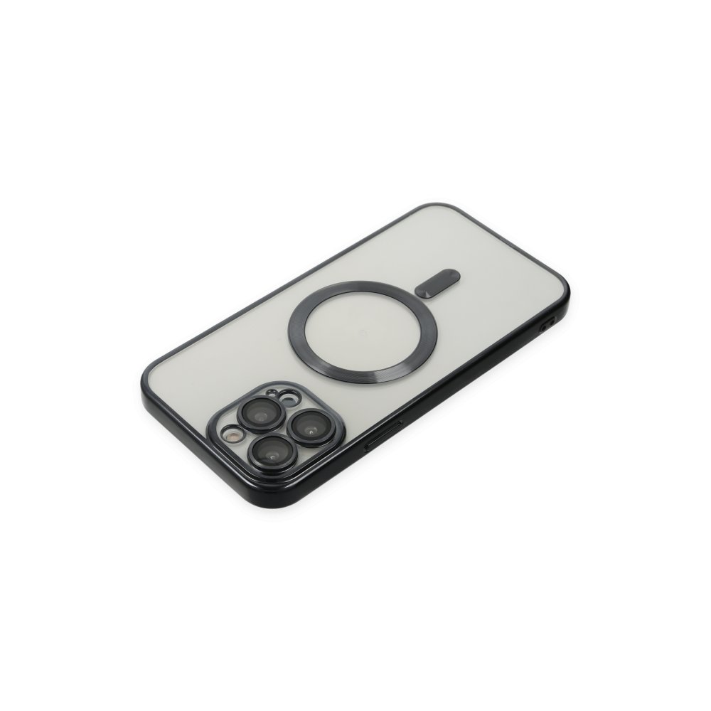 Newface iPhone 13 Pro Max Kılıf Kross Magneticsafe Kapak - Siyah
