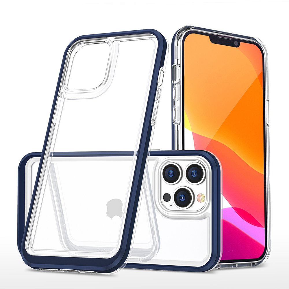 Newface iPhone 13 Pro Max Kılıf Lims Silikon - Mavi