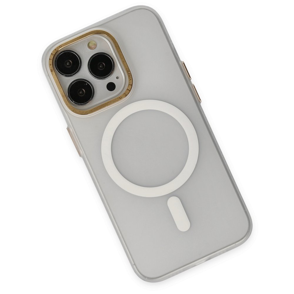 Newface iPhone 13 Pro Max Kılıf Lodos Magneticsafe Mat Kapak - Şeffaf