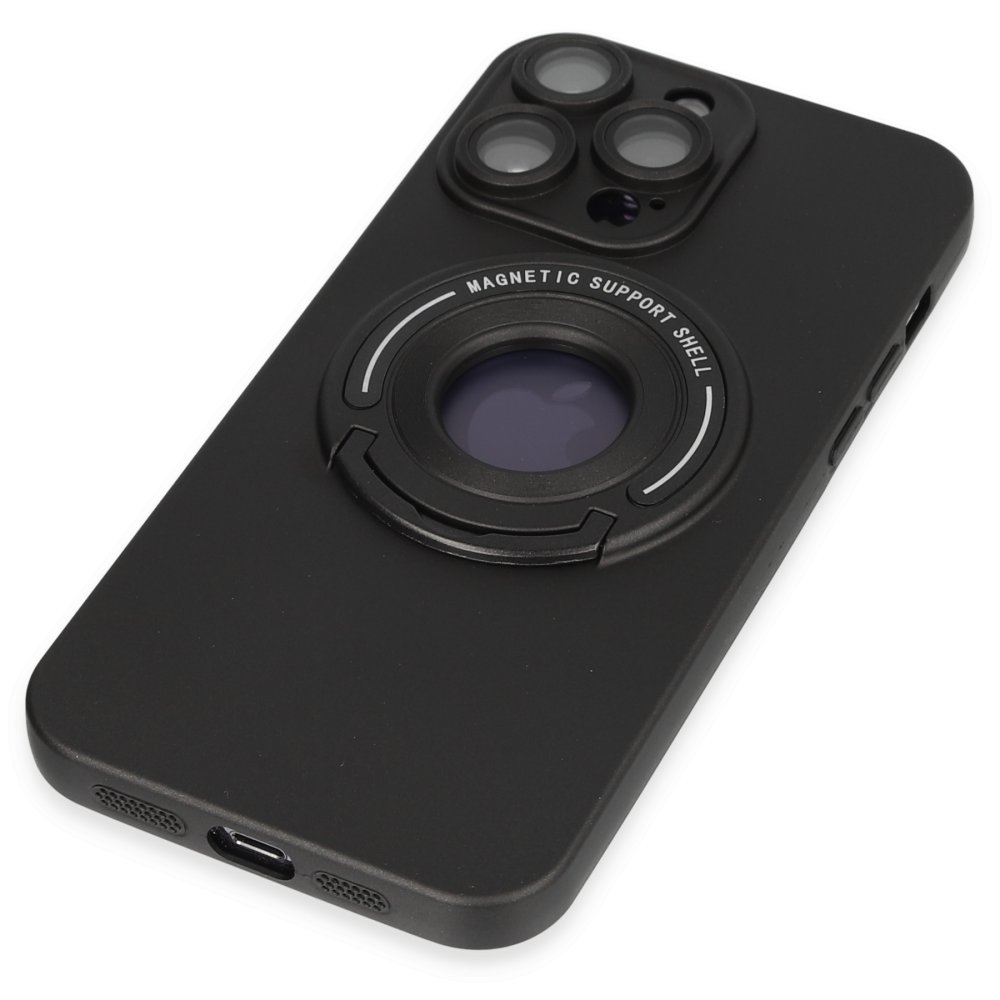 Newface iPhone 13 Pro Max Kılıf Lukka Magneticsafe Kapak - Siyah