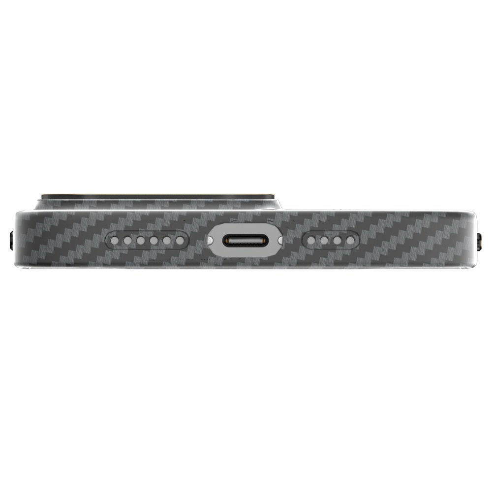 Newface iPhone 13 Pro Max Kılıf Mekanik Magsafe Kapak - Füme - 1