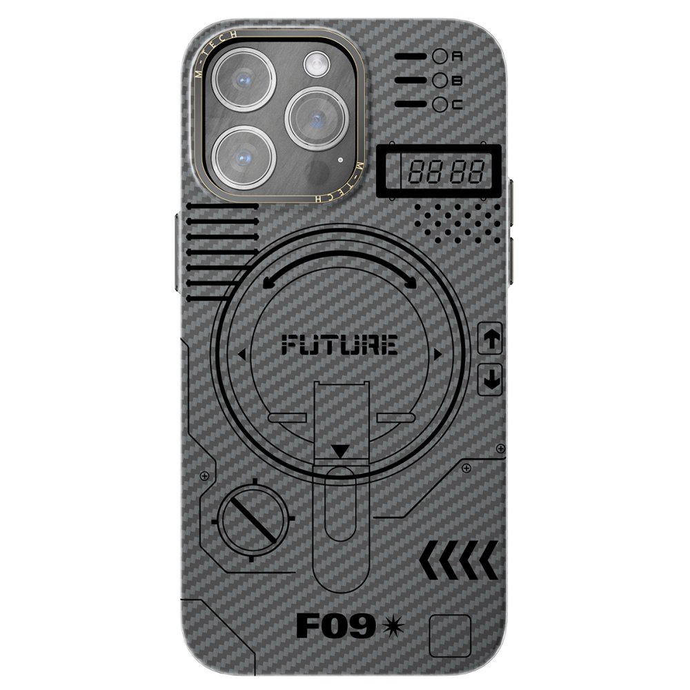 Newface iPhone 13 Pro Max Kılıf Mekanik Magsafe Kapak - Füme - 3