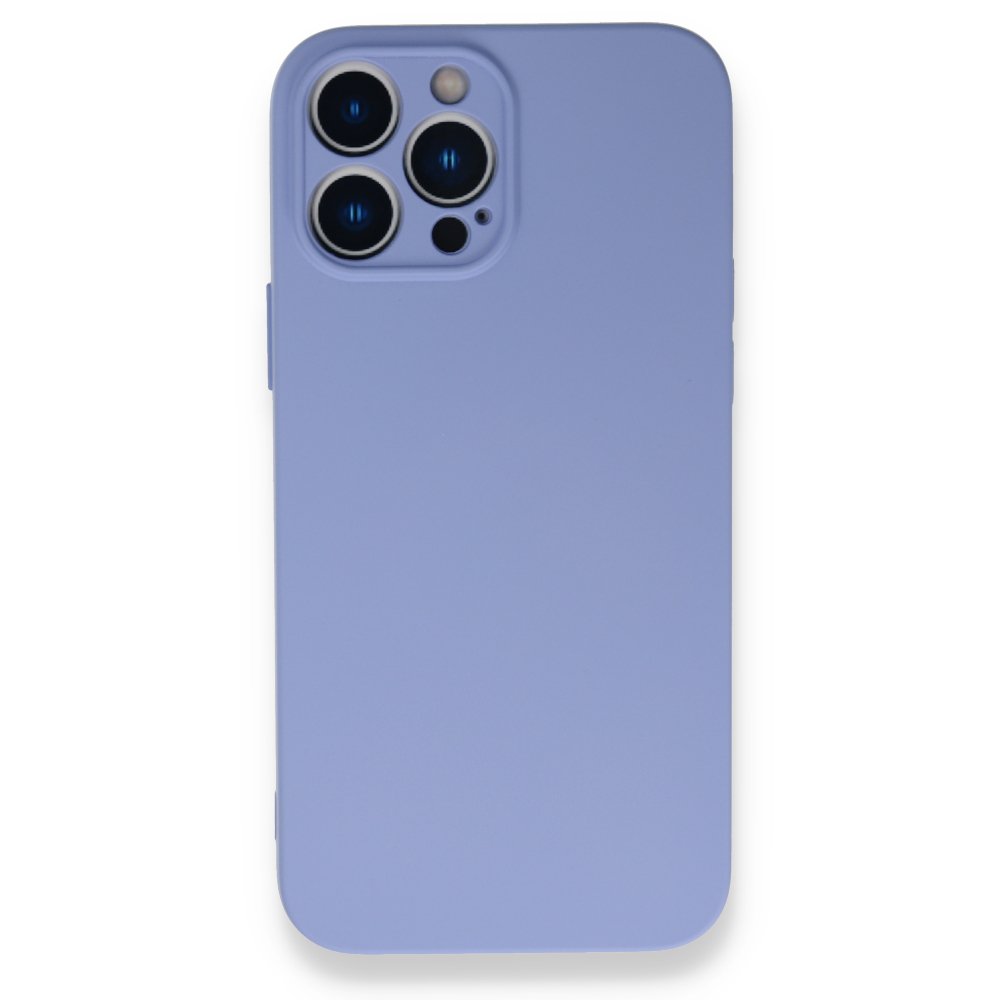 Newface iPhone 13 Pro Max Kılıf Nano içi Kadife Silikon - Lila