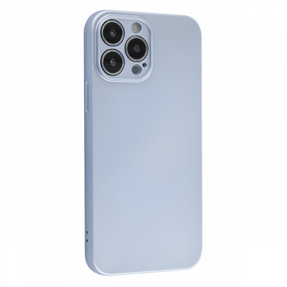 Newface iPhone 13 Pro Max Kılıf Nano içi Kadife  Silikon - Sky Blue