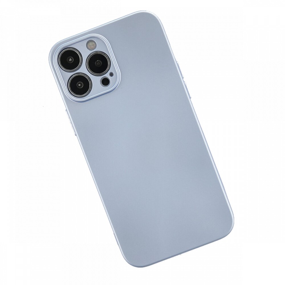 Newface iPhone 13 Pro Max Kılıf Nano içi Kadife  Silikon - Sky Blue