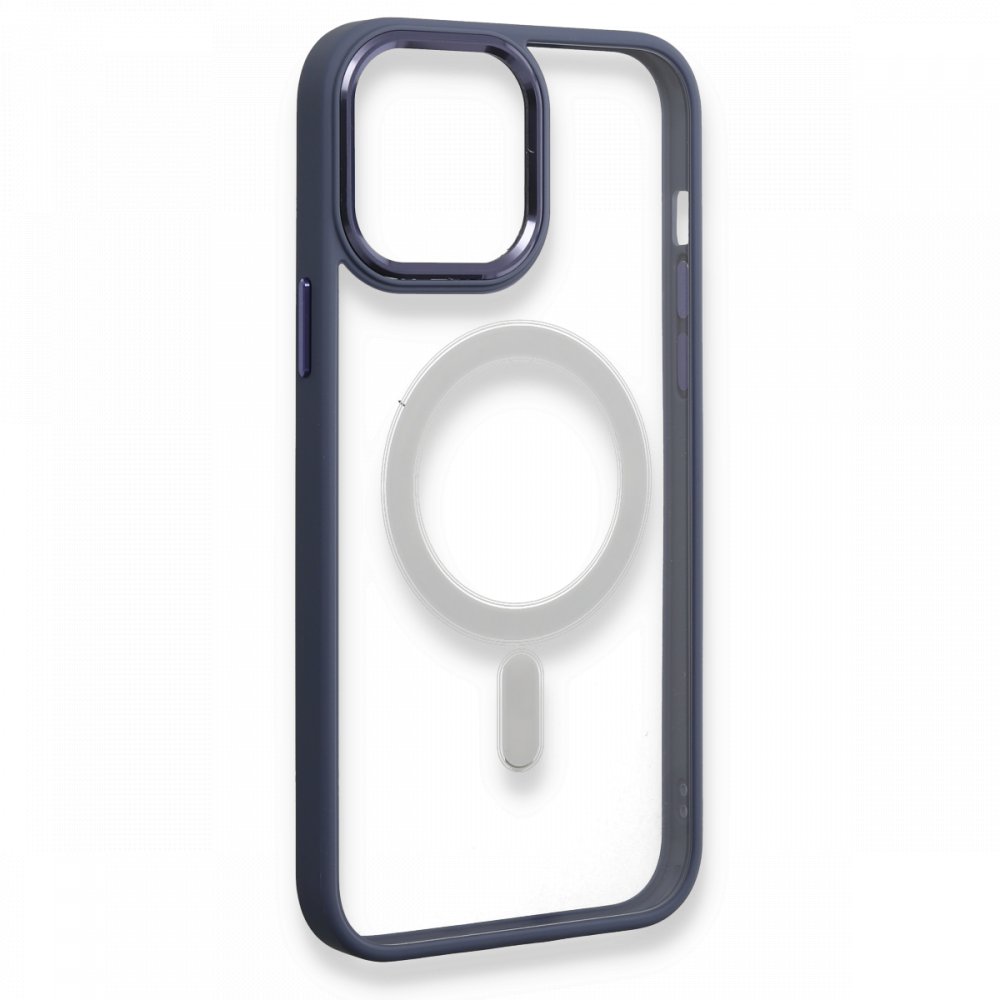 Newface iPhone 13 Pro Max Kılıf Room Magneticsafe Silikon - Sierra Blue