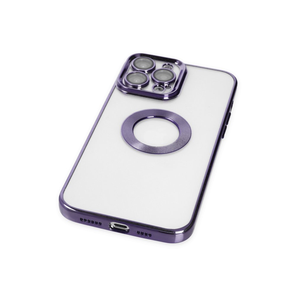 Newface iPhone 13 Pro Max Kılıf Slot Silikon - Mor